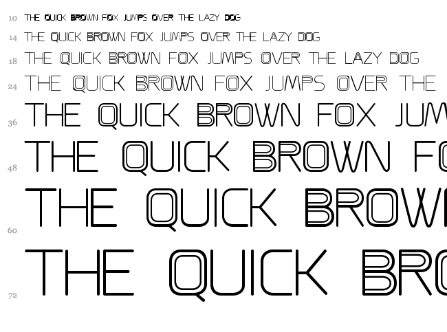 A Cappella font waterfall